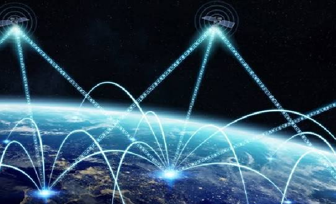 radio spectrum beams from earth to space