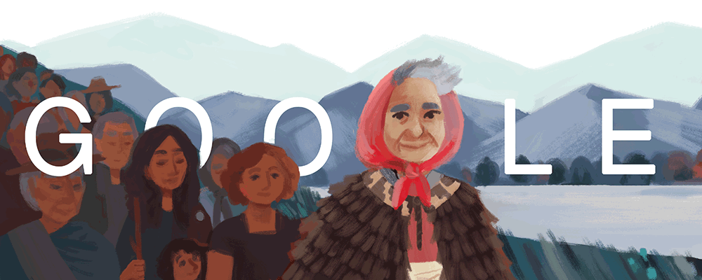 Google Doodle of Whaea Dame Whina Cooper
