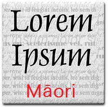 Te reo Māori alternative for Lorem Ipsum